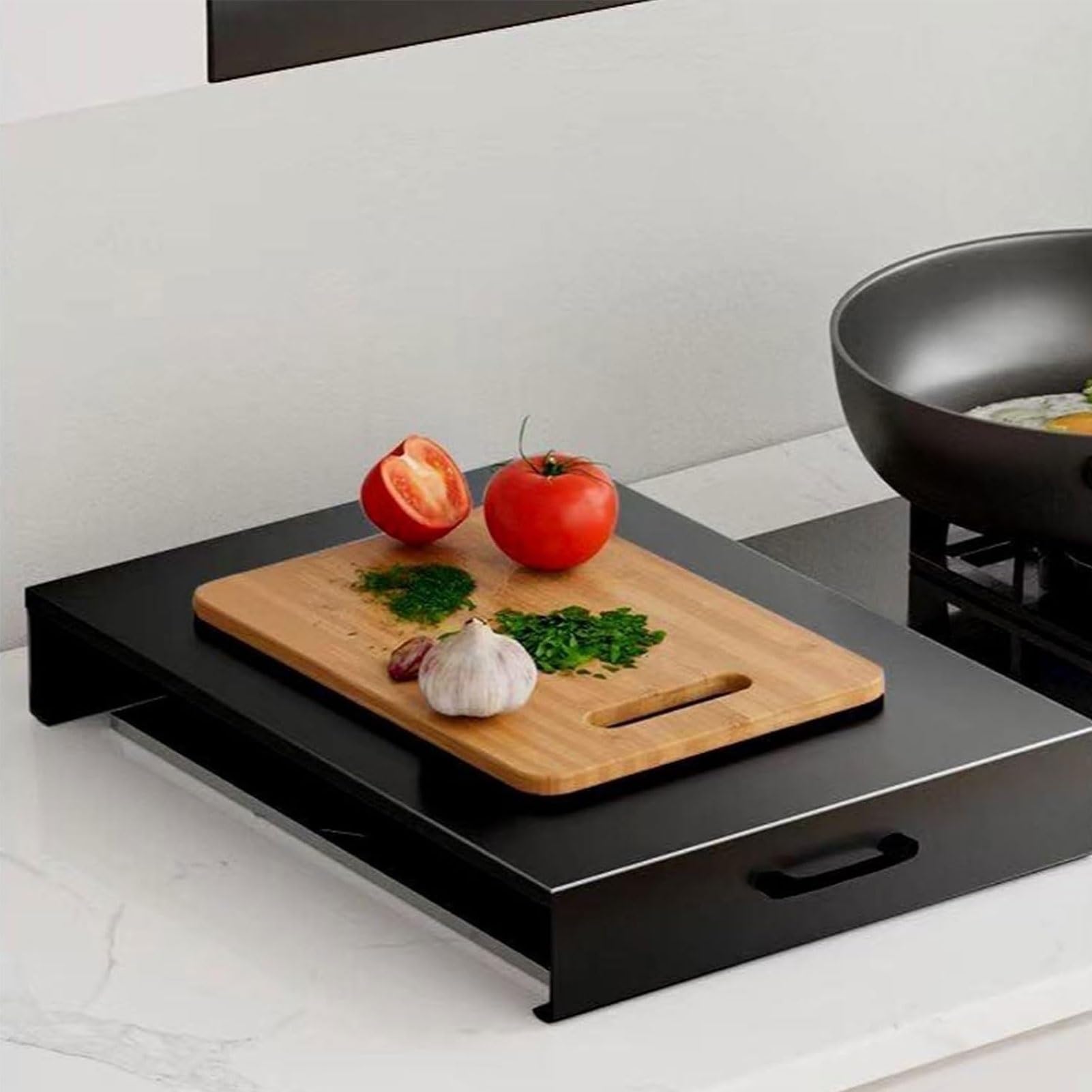 Tapa Encimera Gas Placa, Protectora de Encimera para Cubre Hornillas Resistente Deformaciones para Apartamentos Pequeños, Fogones y Cocinas Amplias(35x45x7cm/13.78x17.72x2.76in)