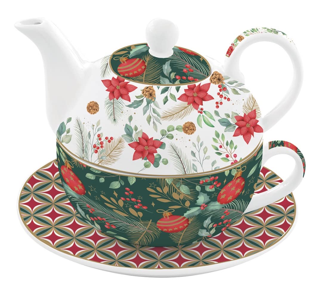 Easy Life COFFRET EGOISTE 35CL+35CL EN PORCELAINE FINE CHRISTMAS JOY
