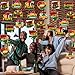 Hokinaa Black History Month Decorations - 24Pcs African BHM Worthwhile Commemoration Festival Hanging Swirls Foil Ceiling Decor African American Celebration Party Supplies for Home, Office, School