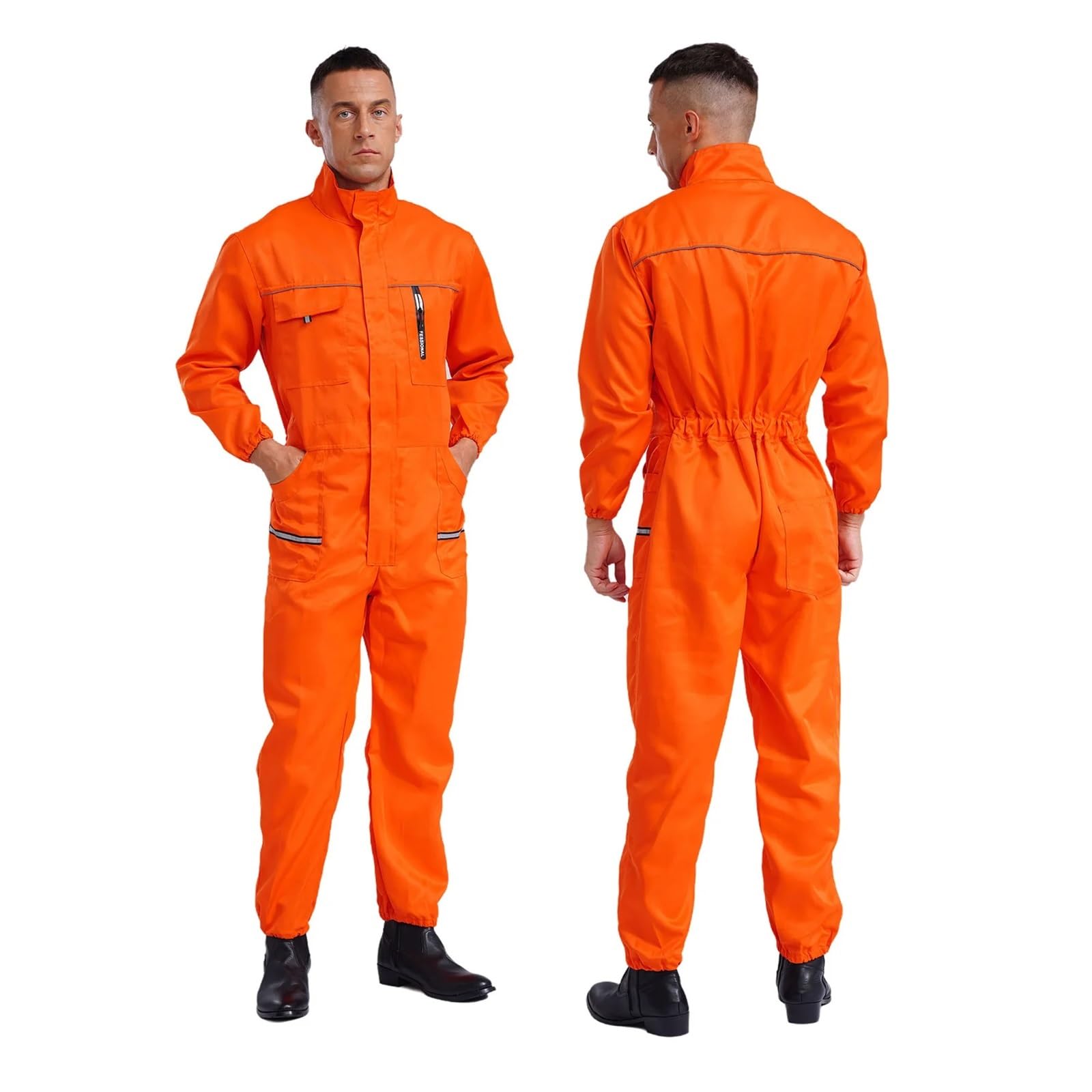 Tute da lavoro resistenti da uomo e da donna, a maniche lunghe, multitasche, uniformi da officina, tute da meccanico riflettenti, abbigliamento da lavoro