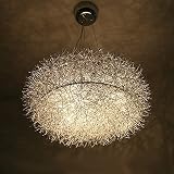 bestsellerStars Dining Room Ceiling Pendant Light Modern 20" Aluminum Wire Oval Nest Eight Glass Egg