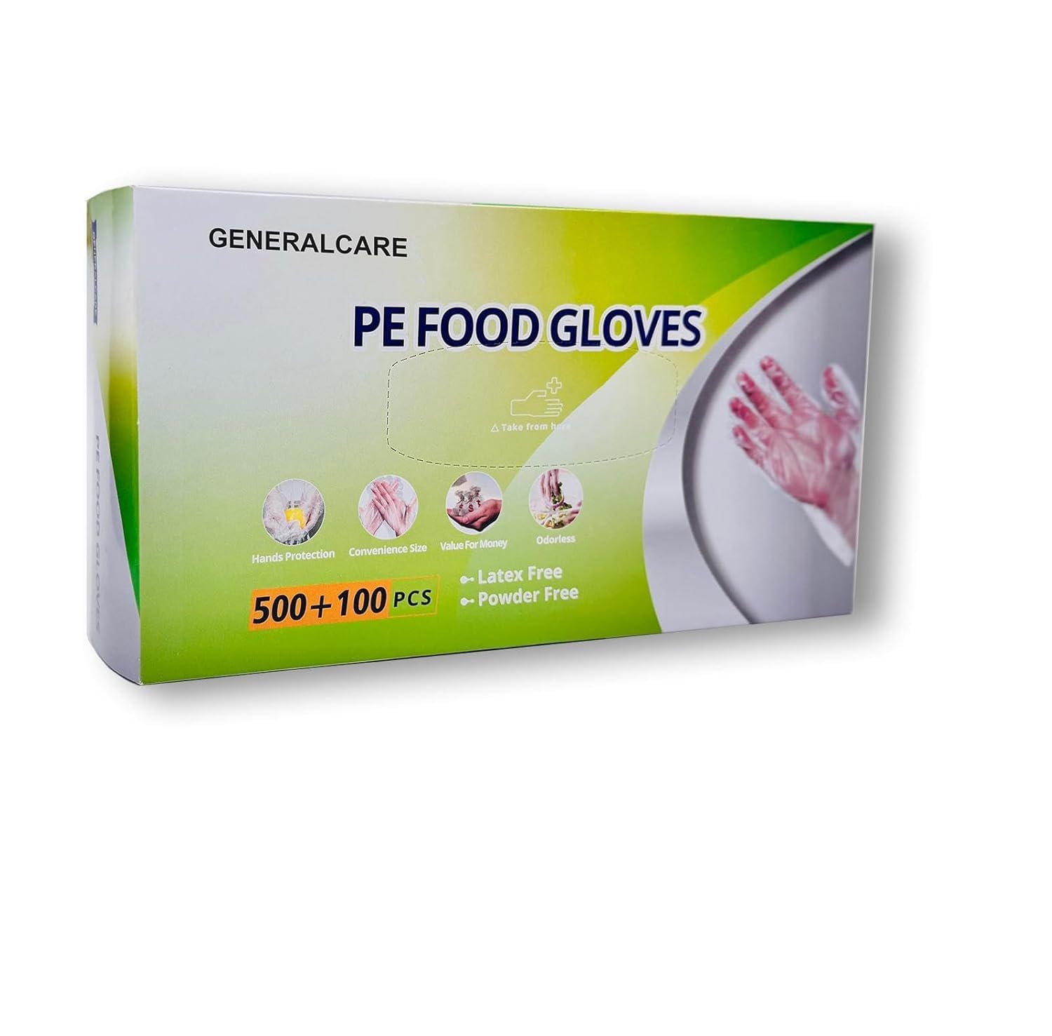 GENERALCARE Disposable Plastic Gloves Food Handling Service Gloves Disposable For Cooking