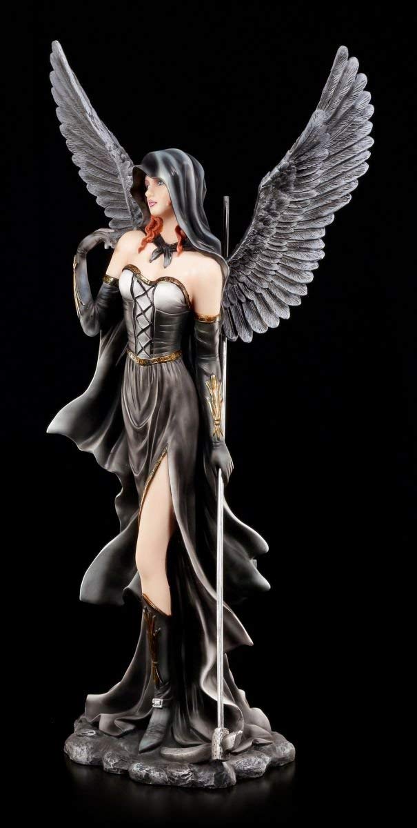 Figuren Shop GmbH Dark Angel Personaggio Gotico - Angelo Della Morte Scythia con Sense - Racheengel