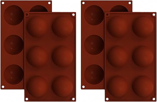 Molde de silicona para hornear, molde de chocolate con caramelo, herramientas de manualidades de azúcar, molde de media bola, decoración de pasteles