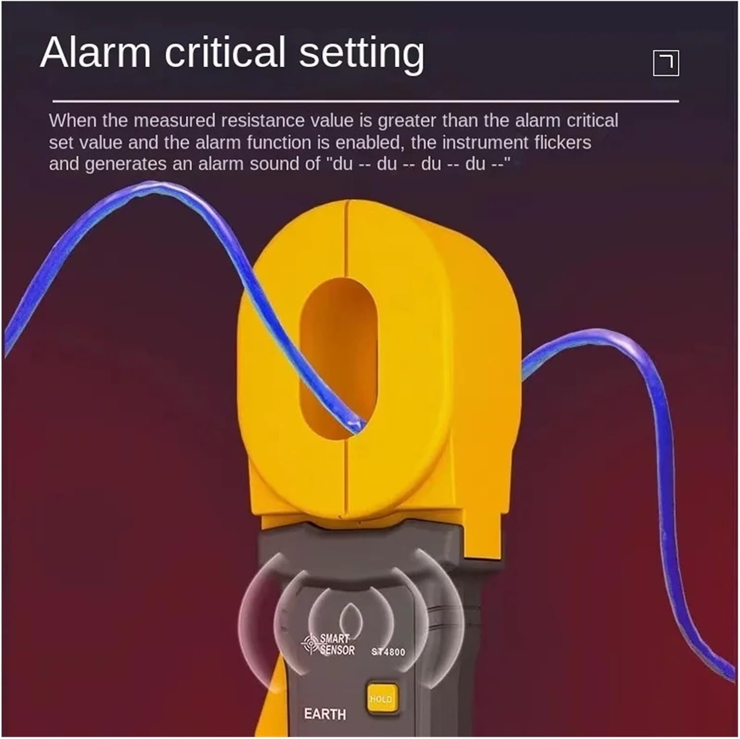 ST4100 Клещевой тестер сопротивления заземления Измеритель сопротивления заземления и молниезащиты Тест тока утечки