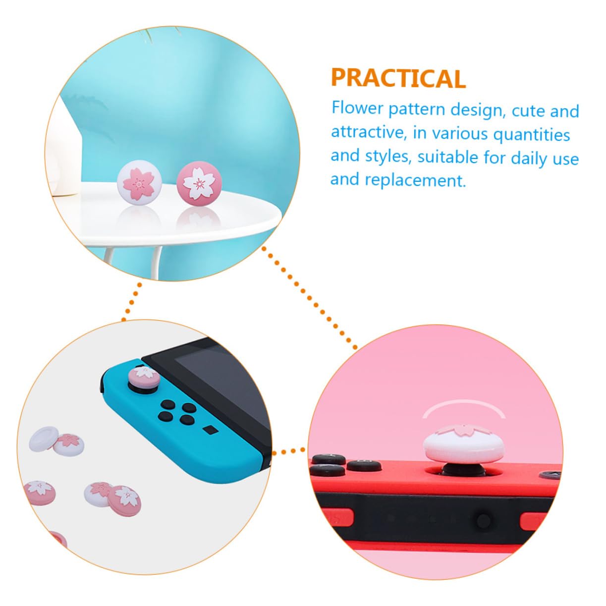 ULTECHNOVO 100stücke Teiliges Joystick Grip Cover Für Switch Schutzkappen Für Daumensticks Kompatibel Mit Switch Pro Controller Und Oled Weiche Kappen Für Optimalen Schutz Und Komfort