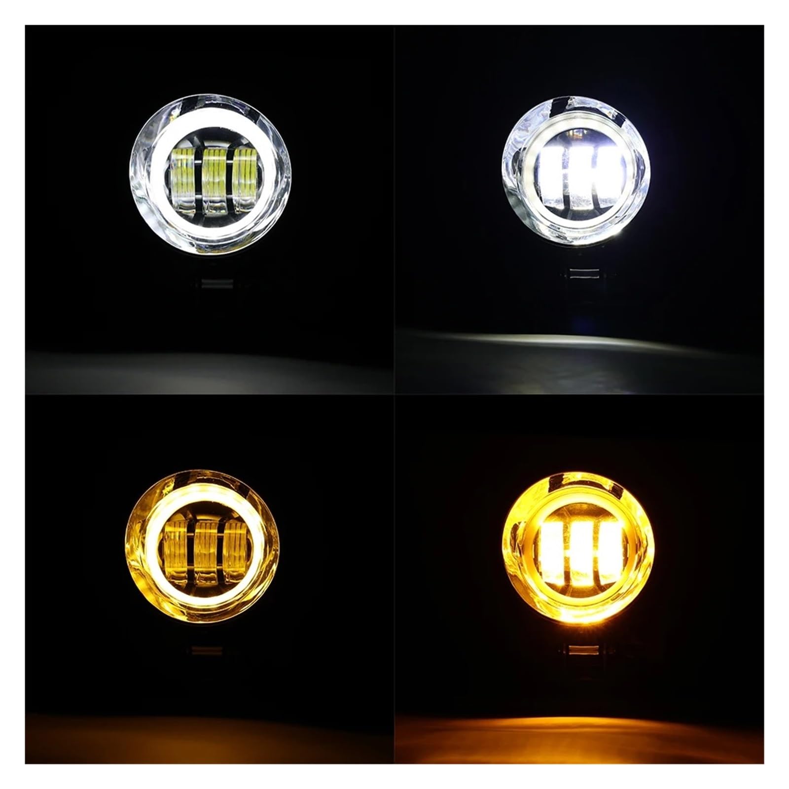 Fari Fendinebbia A LED Universali Per Moto Lampada Spot Anteriore Faro Per Scooter Per Incrociatori Per Bobber Per Choppers Per Softail Faro Del Motociclo
