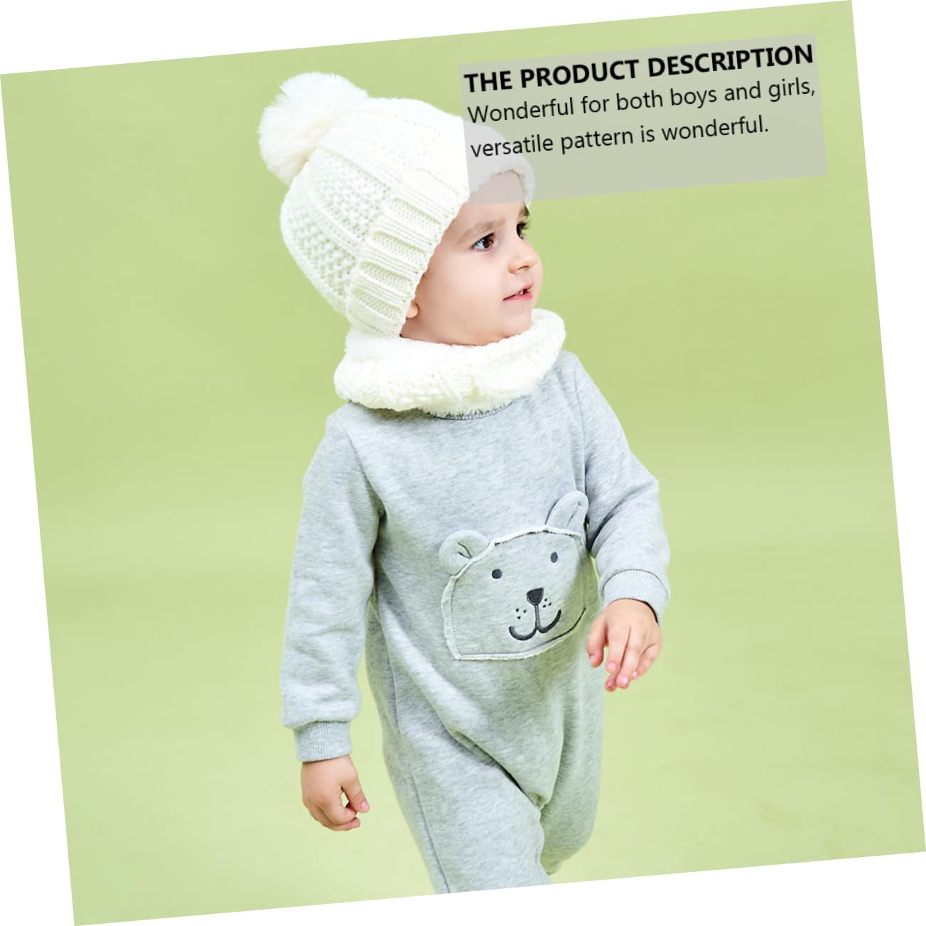 GALPADA 3juegos Gorro Infantil De Punto Bufanda Sombrero De Invierno para Diseño Adorable y Material para Mantener Abrigados Fríos