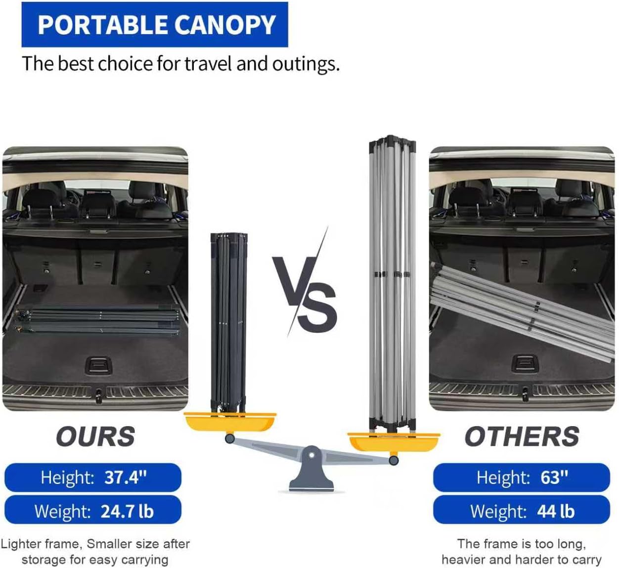 10x10 Pop Up Canopy Tent with 2 Sidewalls, Easy Up Canopy Outdoor Party Sun Shade Tent Portable Gazebo for Beach Camping Events with Carry Bag and 4 Sand Bags
