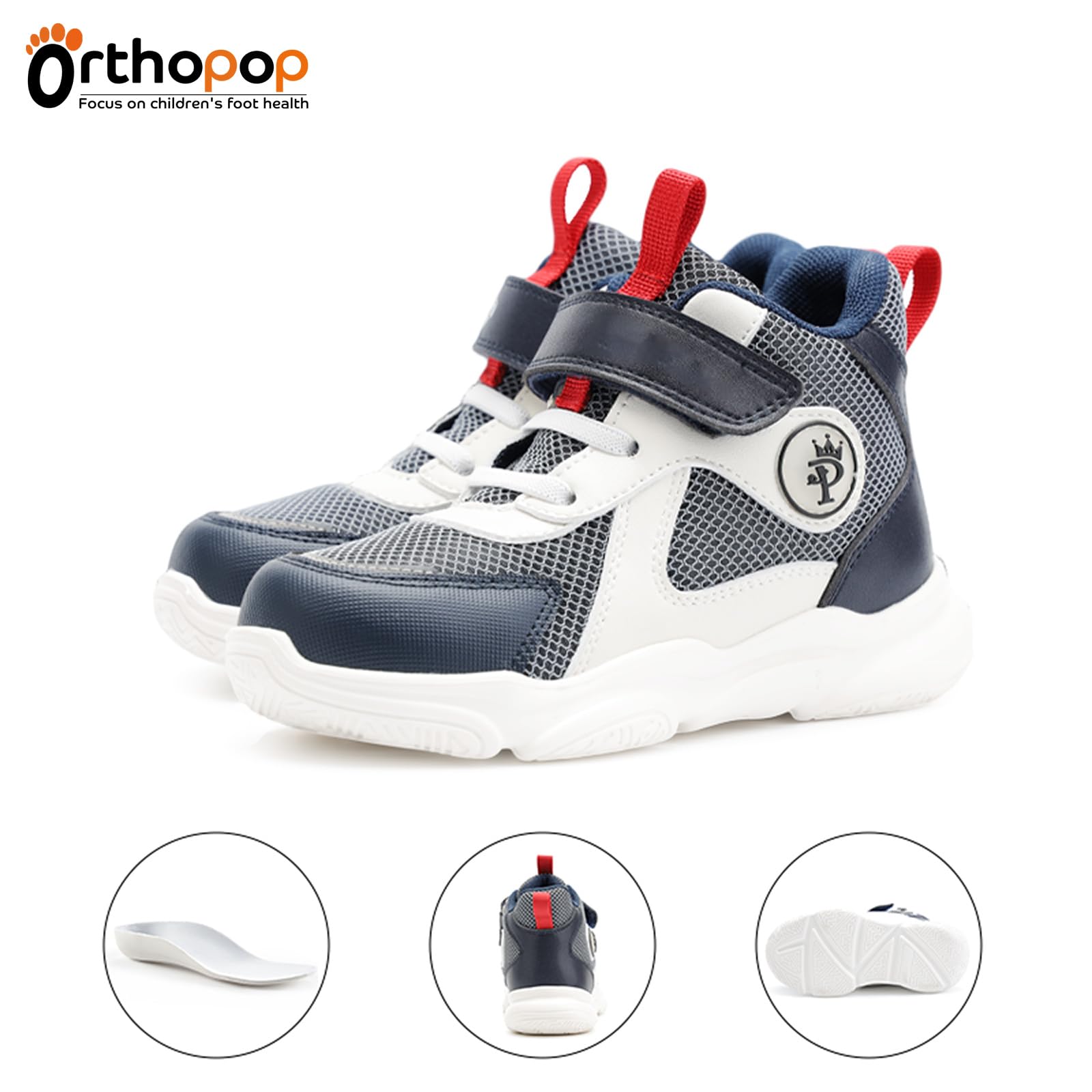 Zapatos ortopédicos para niños con Tobillo y Arco de Soporte AFO para niños y niñas pequeños