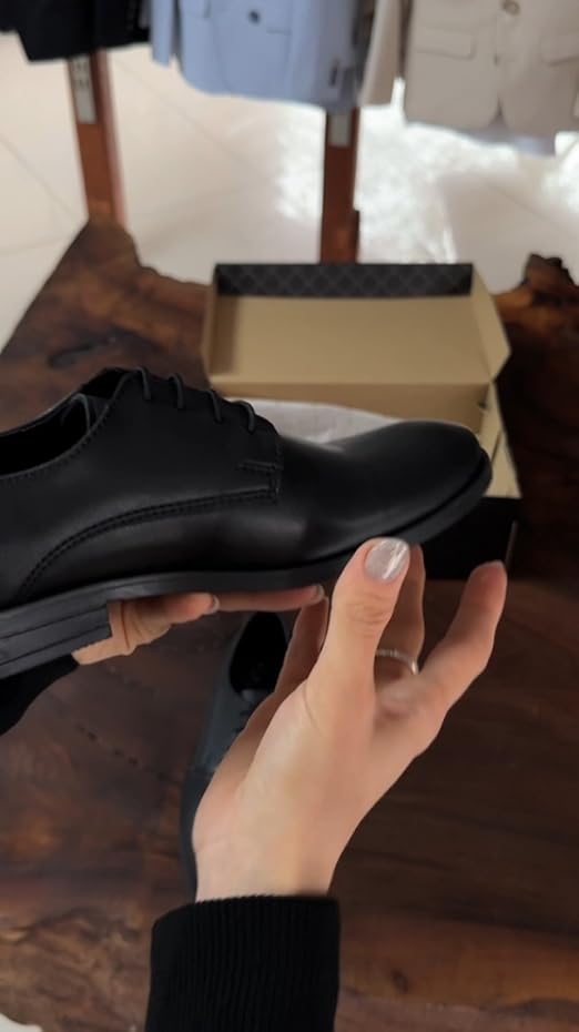 Amazon.com | Boys' Lace Up Derby Dress Mat Black Shoes - Wedding Prom Formal  Footwear Size Toddler 6 | Oxfords