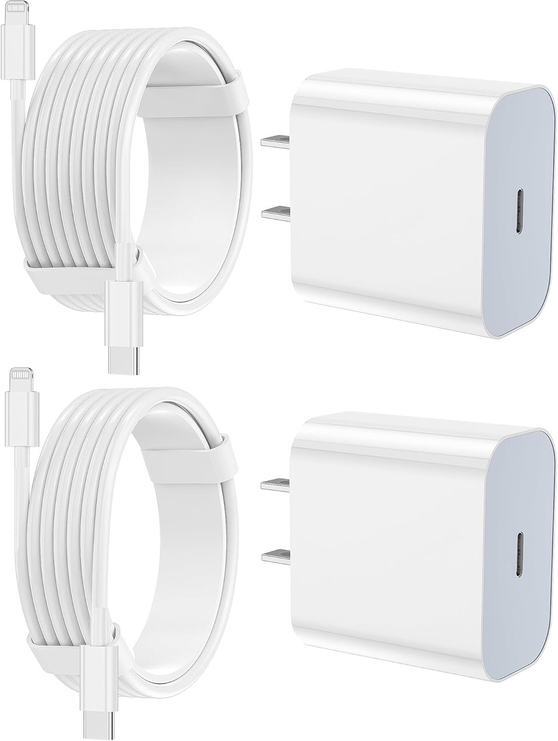 iPhone Charger Fast Charging 2 Pack Type C Wall Charger Block with 2 Pack [6FT
