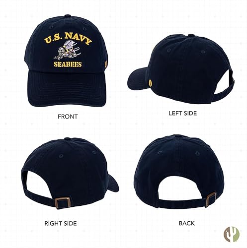 Miniatura 3 de Desert Cactus Gorra de béisbol de la marina de los Estados Unidos, gorra bordada de ala de los Estados Unidos, correa de tela ajustable para adultos