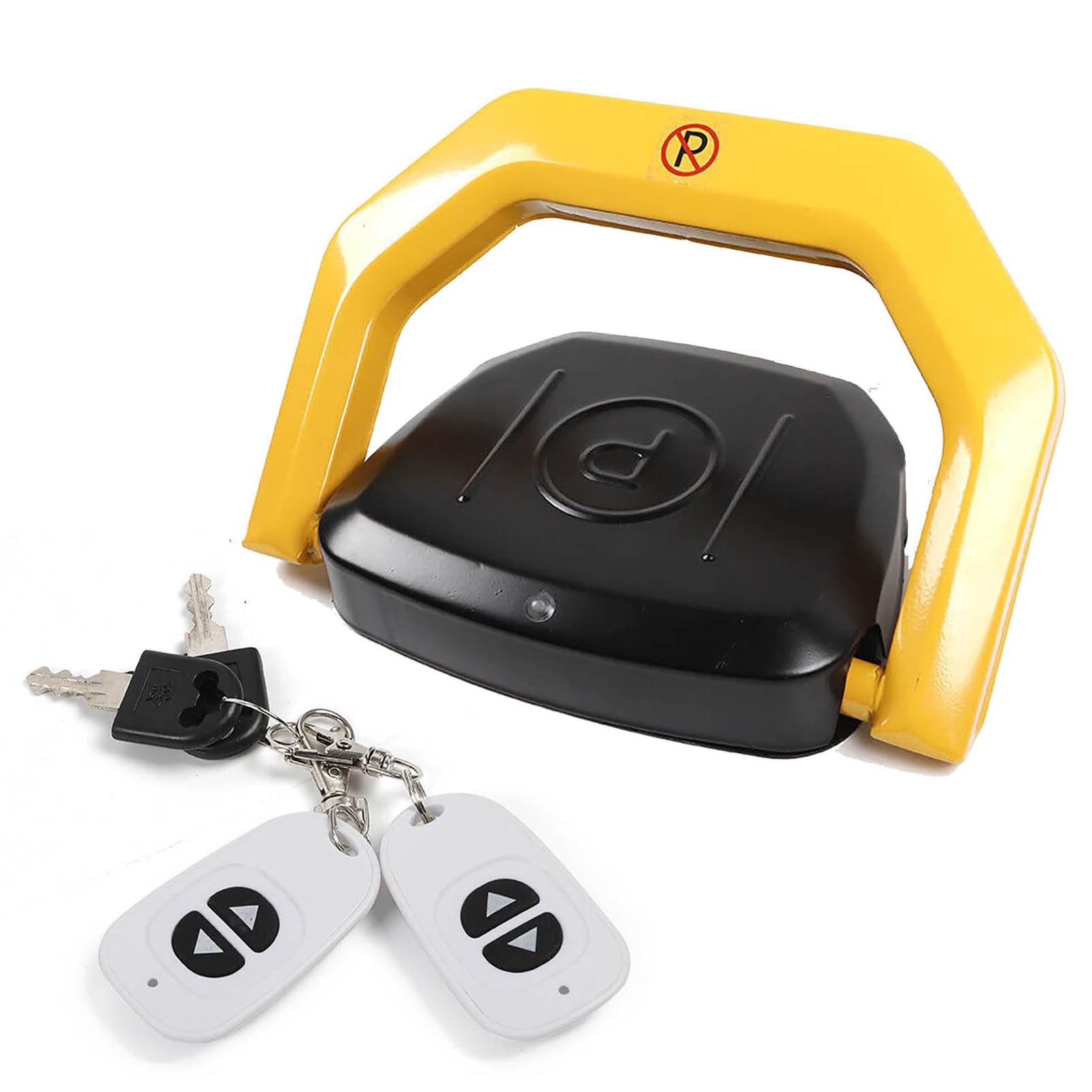 SaryEdge Automatic Parking Barrier with 2 Remote Control, Carport Auto Folding Space Stall Barrier Guard Security, Car Parking Space Lock for Safe Lane Driveway Parking, IP67,
