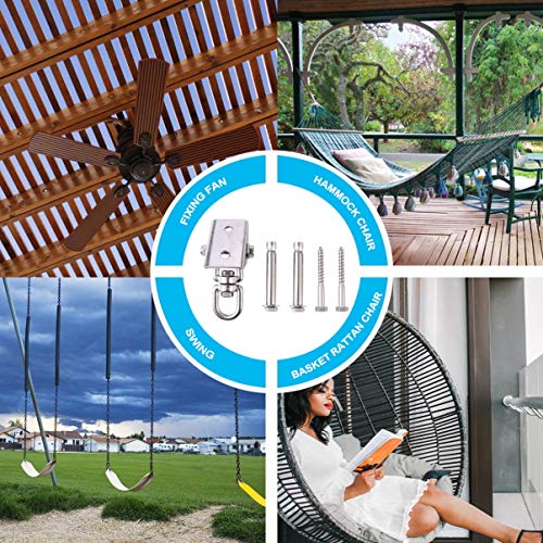 BESPORTBLE Rede Kit de Suspensão de Aço Inoxidável Resistente No Teto Cadeira de Balanço Ganchos Gan