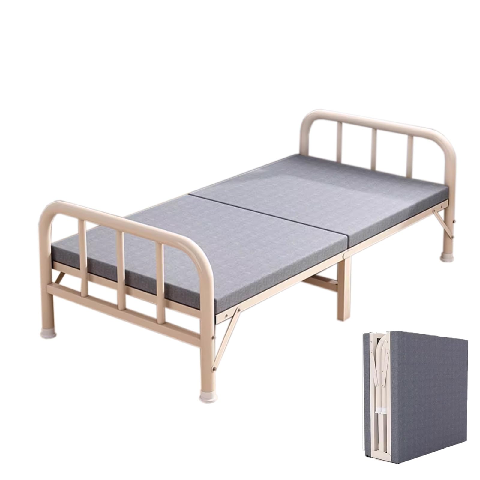Feldbett Klappbar Verdickte Schaumstoffunterlage, Campingliegen Klappbar, Klappbett Umfassende Unterstützung, Campingbett(190x90x43cm/75x35x17in)