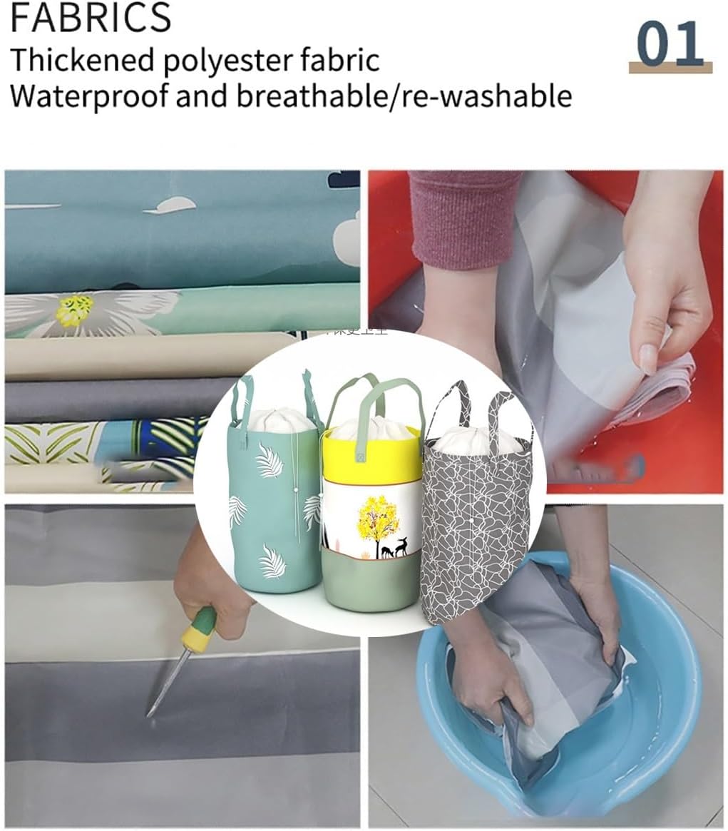 Closet for Bedroom Metal Wardrobe Closet with Hanging Rod and 5 Storage Shelves Portable Closets for Hanging Clothes Easy to Assemble (Color : Gray-2, Size : 103x45x170cm)