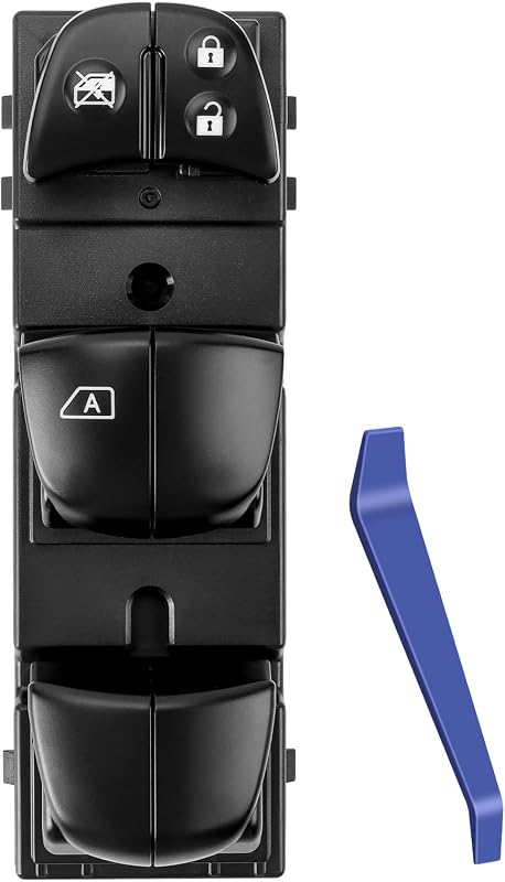 Interruptor principal do vidro elétrico A-NAFTULY para Nissan Altima, Sentra, Rogue e Leaf – 1 unidade