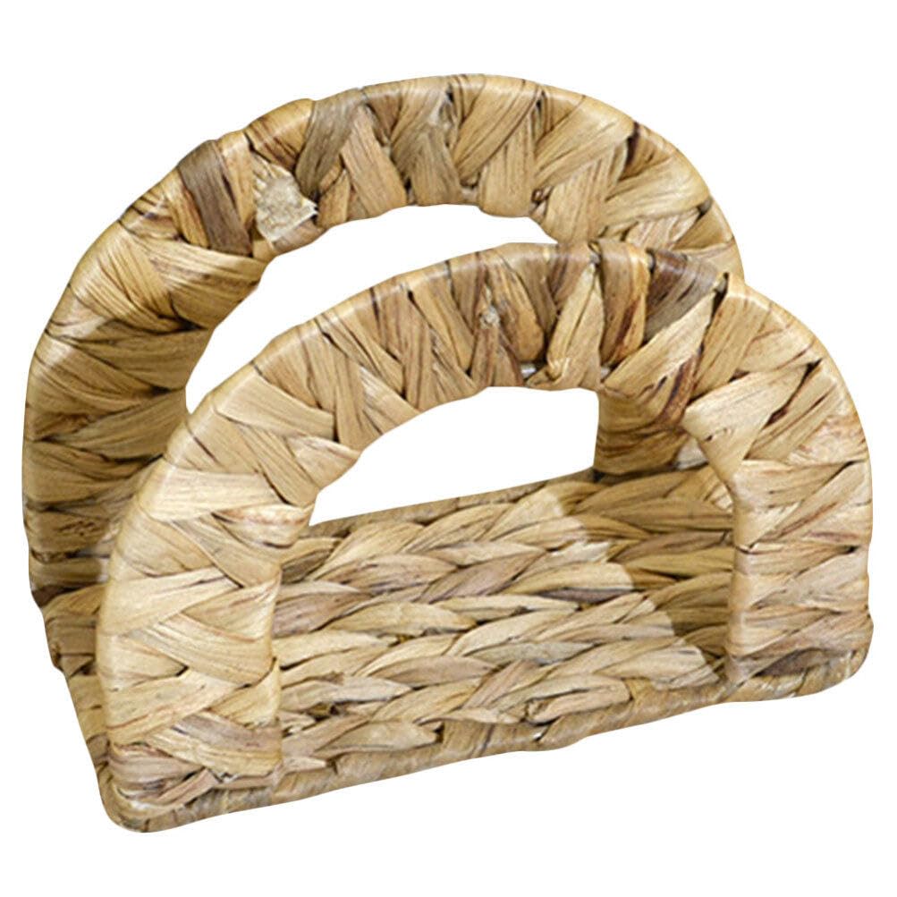 Servilletero para Mesa de Gourd Grass Tejido Artesanal Beige