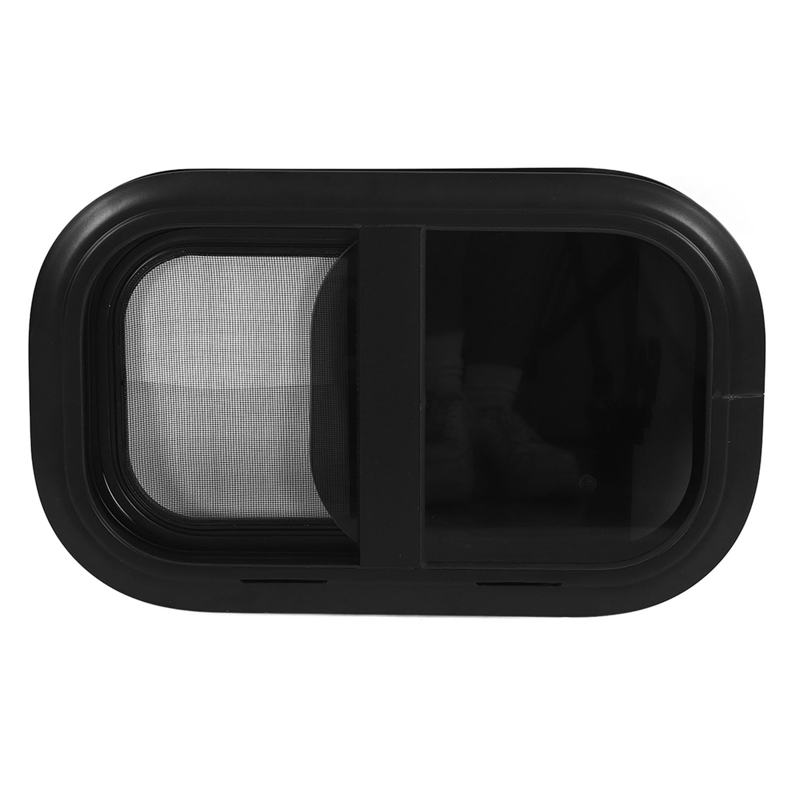 Socobeta Ventana Corredera para Autocaravana, Ventana Universal para Autocaravana con Protección de Privacidad L500 H300mm para Caravanas (Para espesor de pared: 33 a 38 mm)