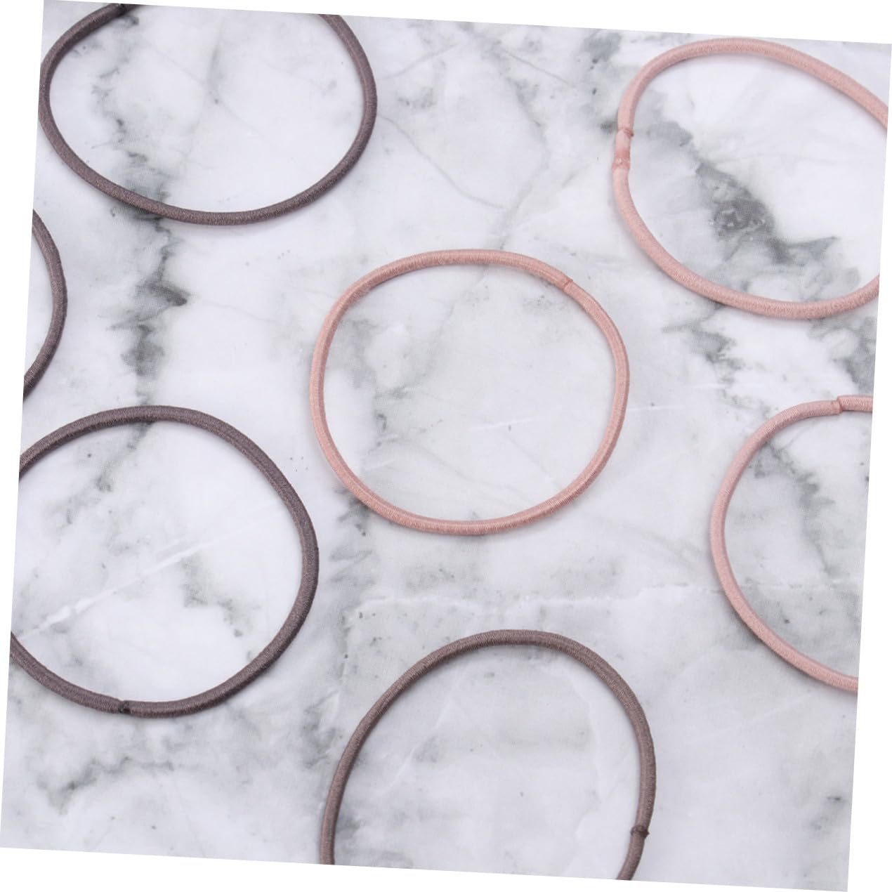 MERRYHAPY 2pcs Simple Small Hair Band for Girls Elastic Hair Ties and Coffee for Everyday Use for Boys and Girls and Adults