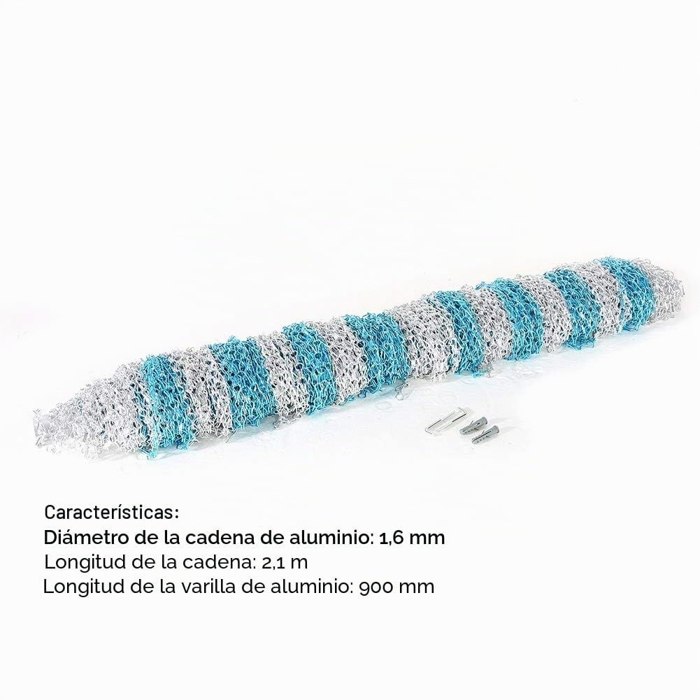 Ausla Cortina de Aluminio Cortina de Metal Cortinas de Cadena Evita Las Moscas Adecuado para cocinas, Tiendas e invernaderos Separador de ambientes Evita Insectos y Mantiene la ventilación