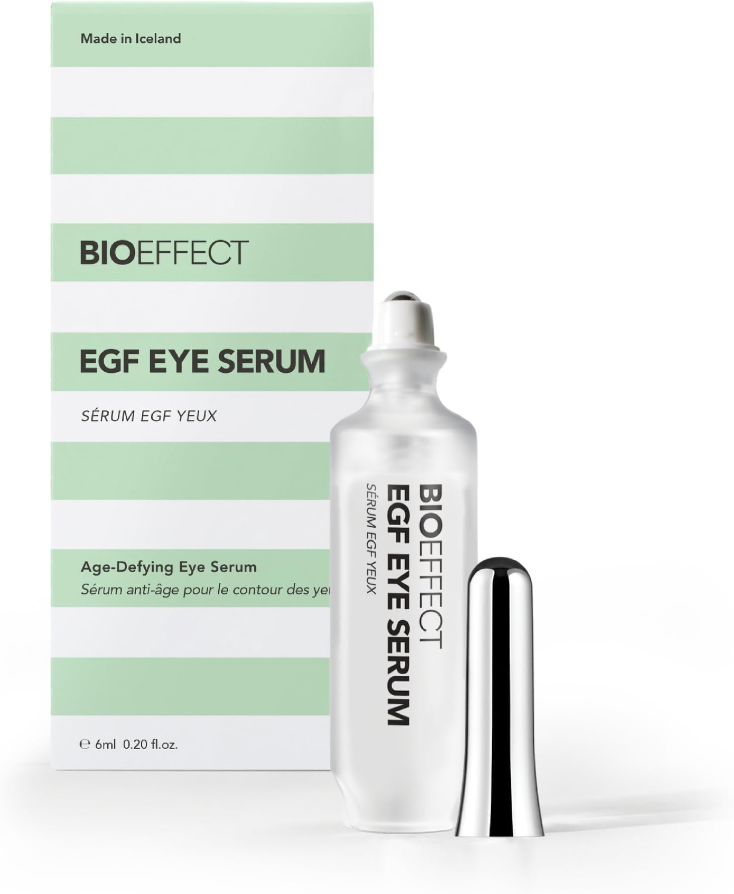 BIOEFFECT EGF Eye Serum with De-Puffer Rollerball, Anti-Aging, Moisturizing Contour Gel To Visibly Reduce Wrinkles, Puffiness, Fine Lines with Barley Growth-Factor Protein