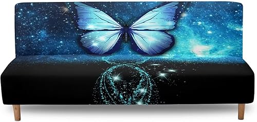 Miniatura 15 de Fundas para sofá cama con estampado de vaca marrón girasol con bandas elásticas para el hogar, sala de estar, fácil de instalar, antideslizante,