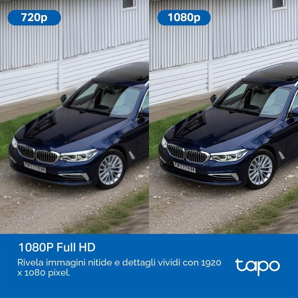 Tapo Telecamera di sicurezza esterna Pan/Tilt 4G LTE C501GW, senza bisogno di WiFi, Full HD 1080P, tracciamento del movimento a 360°, nessun costo mensile, rilevamento AI, visione notturna a colori