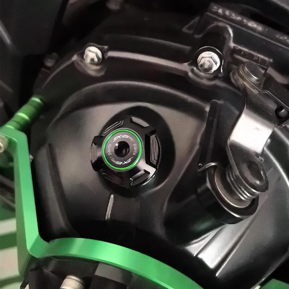 Compatible With 2026 Ninja ZX6R ZX636 1998-2023 2024 2025 ZX-6R 2026 ZX 6R CNC Motorcycle Front Brake Fluid Reservoir Cover Cap Engine Oil Filler Cap (Red)
