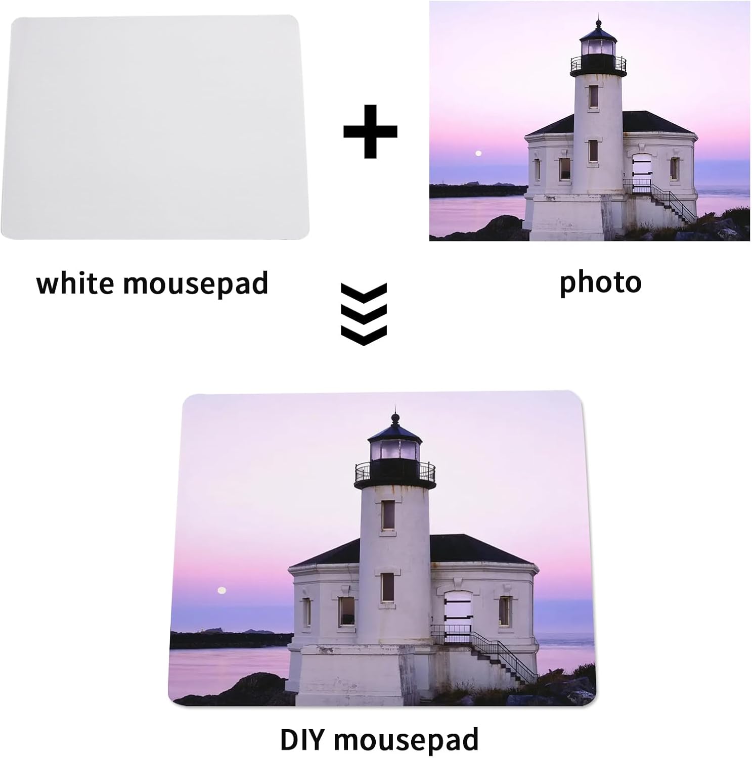 30 PCS White Mouse pad for Heat Press Printing, Mousepad for Heat Transfer Crafts Custom Photos Non Slip Bottom 24x20x0.2 CM