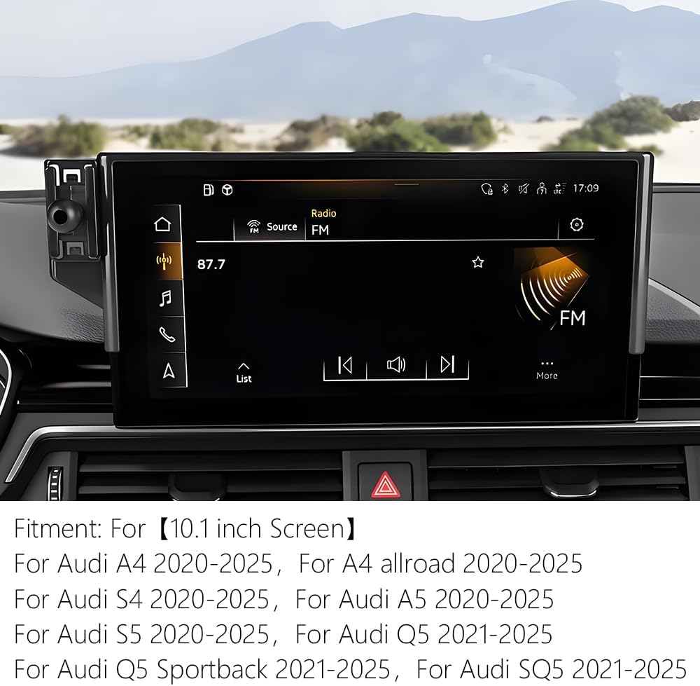 Car Phone Holder Mount for Audi A4 2020-2025 ，Audi A5 2020-2025 ，Q5 2021-2025【10.1 inch Screen】 Auto Accessories Navigation Screen Bracket Interior Decoration Mobile Cell Phone Mount