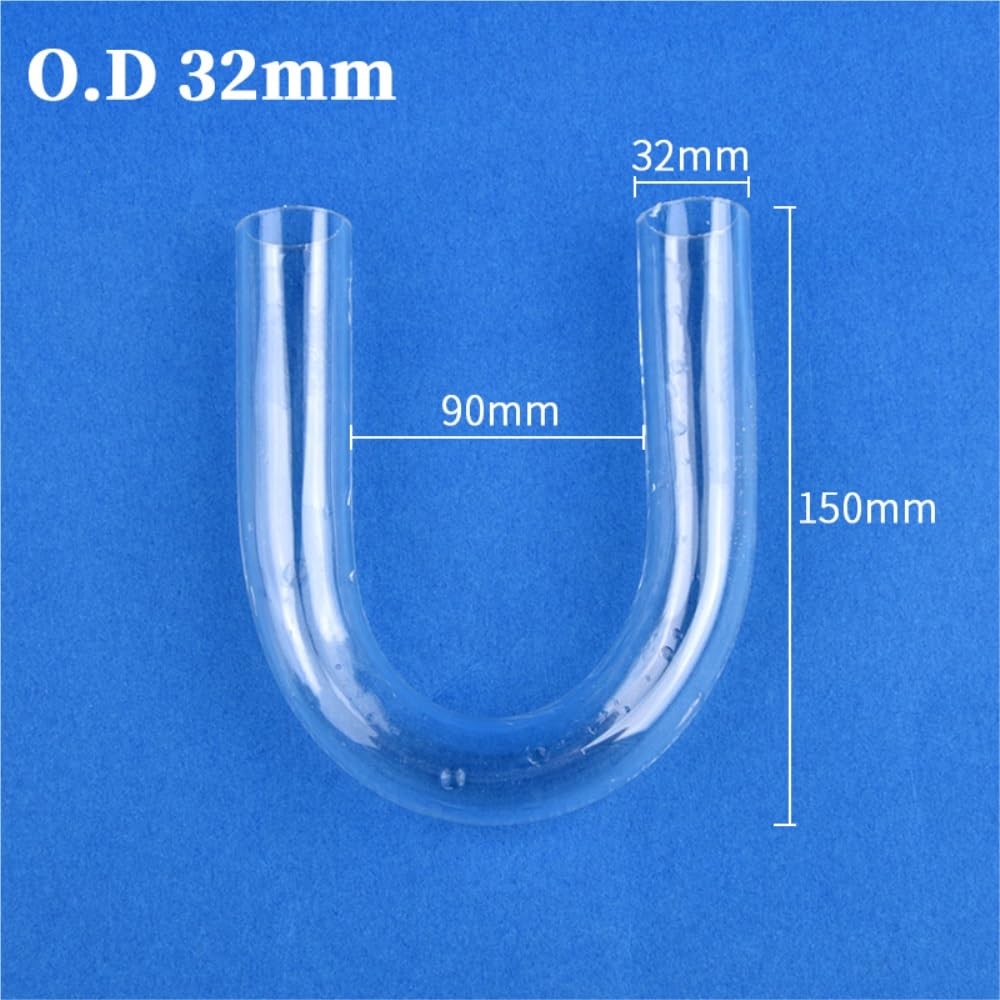 Conector de tubo para peces de acuario, 2 piezas de accesorios de tubería de acrílico en forma de U for acuario, conector de codo transparente for pecera, accesorios de tubo de aire en forma de U, 1 p
