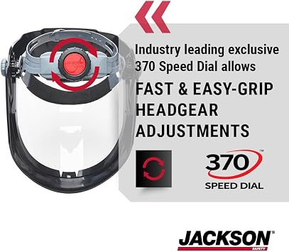 Jackson Safety Premium Auto Darkening Welding Helmet 3/5-13 Shade Range with MAXVIEW Premium Face Shield
