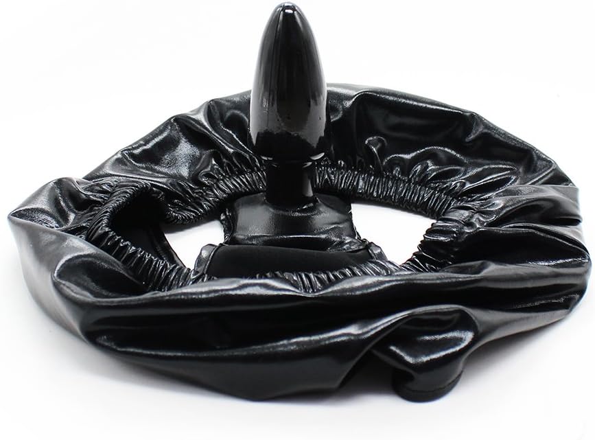 Papapai Sexy Briefs with Massage Stick Flexible Leather Strap On Pants (S/M)