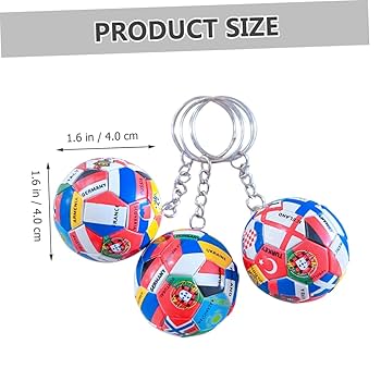 サッカー国別キーホルダーセット セットでお得 サッカーボールフラットライトキーホルダー 単価
