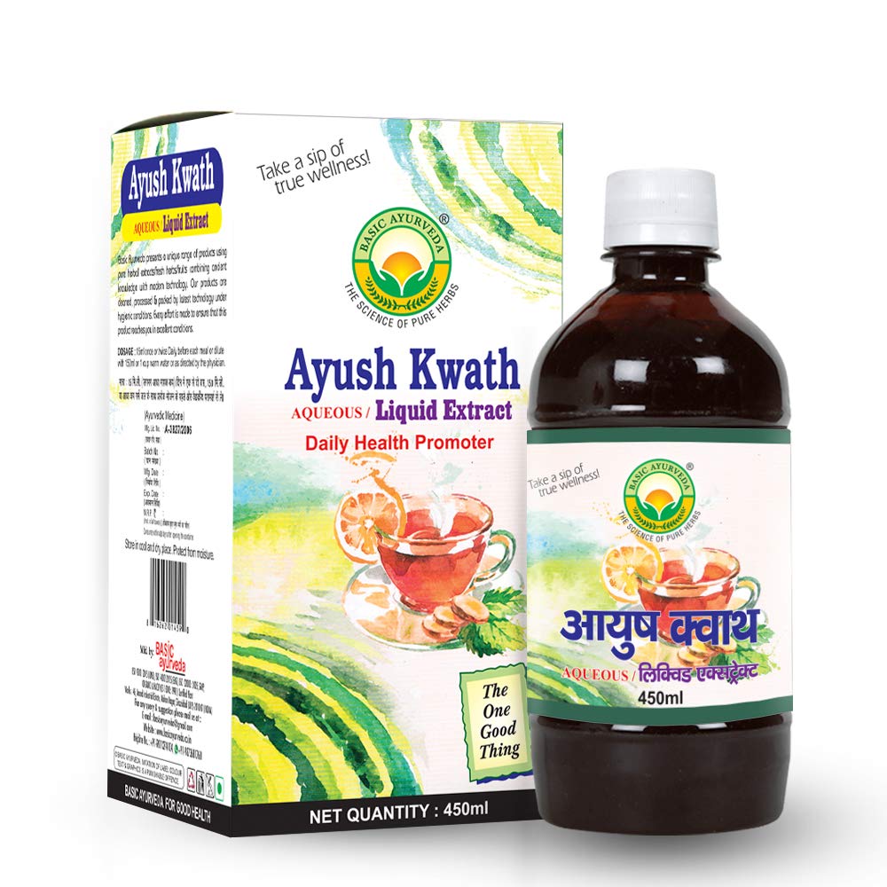 See full amazon price history chart for BASIC AYURVEDA Ayush Kwath Aqueous Liquid Extract Honey Daily Health Promoter 450 Ml | Ayurvedic Kadha For Immunity Booster | Certified Organic 100% Natural & Pure Drink | One Of Natures Most Perfect Nutrient Beverages | Pleasent Natural Taste BASIC AYURVEDA Ayush Kwath Aqueous Liquid Extract Honey Daily Health Promoter 450 Ml | Ayurvedic Kadha For Immunity Booster | Certified Organic 100% Natural & Pure Drink | One Of Natures Most Perfect Nutrient Beverages | Pleasent Natural Taste (B08F7WW1C2) Amazon Price History, Amazon Price Tracker