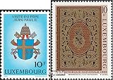 Luxembourg 1124,1137 (complète.Edition.) 1985 Pape, bibliothèque Nationale (Timbres pour Les collectionneurs) Christianisme