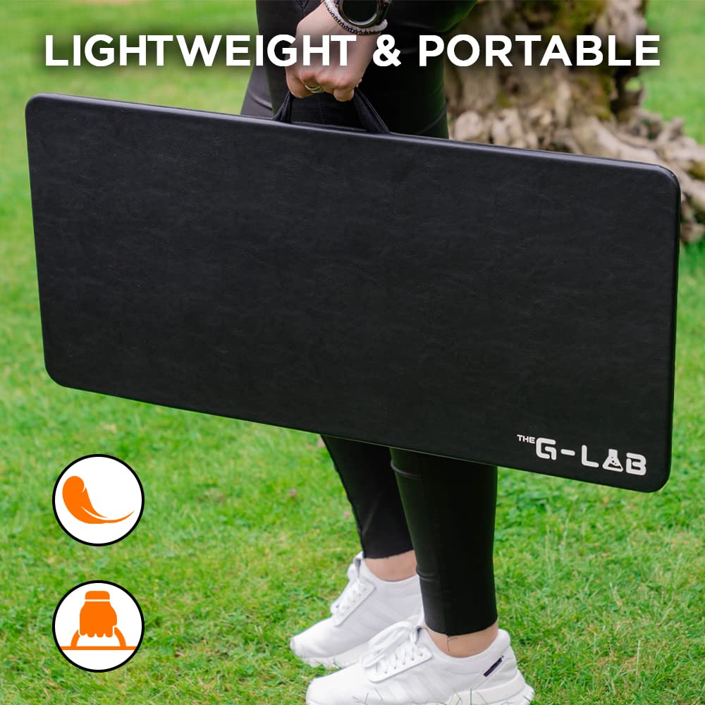 THE G-LAB K-Board Cadmium Laptopablage mit XXL-Kissen, Ideal für Home Office/Gaming für Bett oder Sofa, Laptopständer 13"-19", Lapdesk Extra Large mit Griff