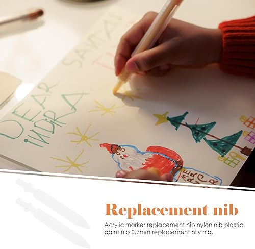 Miniatura 7 de VICASKY 10 Uds. Rotulador Punta de Repuesto 0.028 in Punta Extra Fina Art Acrílico Pintura Rotulador de Punta Larga Marcador para Pintura