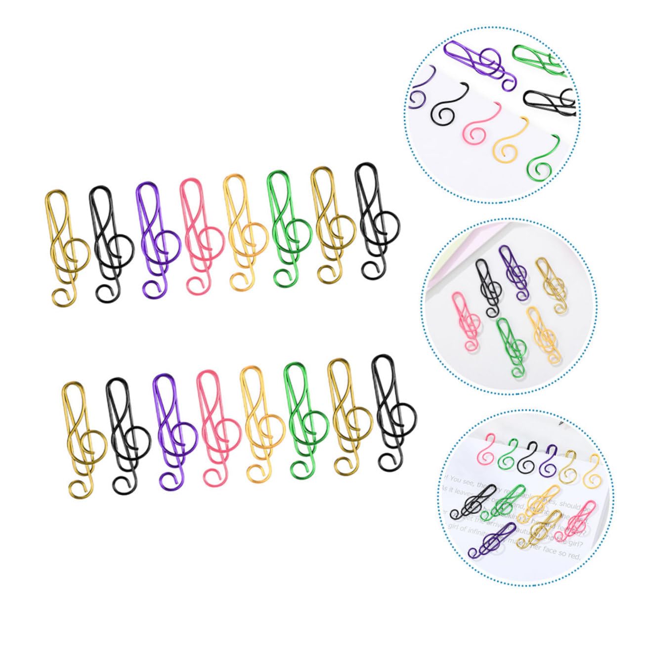 Angoily 3 Sätze Büroklammer Beachten Kreative Büroklammern Büroklammerklemme Dokumentclips Massenpapierclips Kleine Papierklammern Büroklammern-memo Büroklammern Masse Eisen 100 Stück * 3