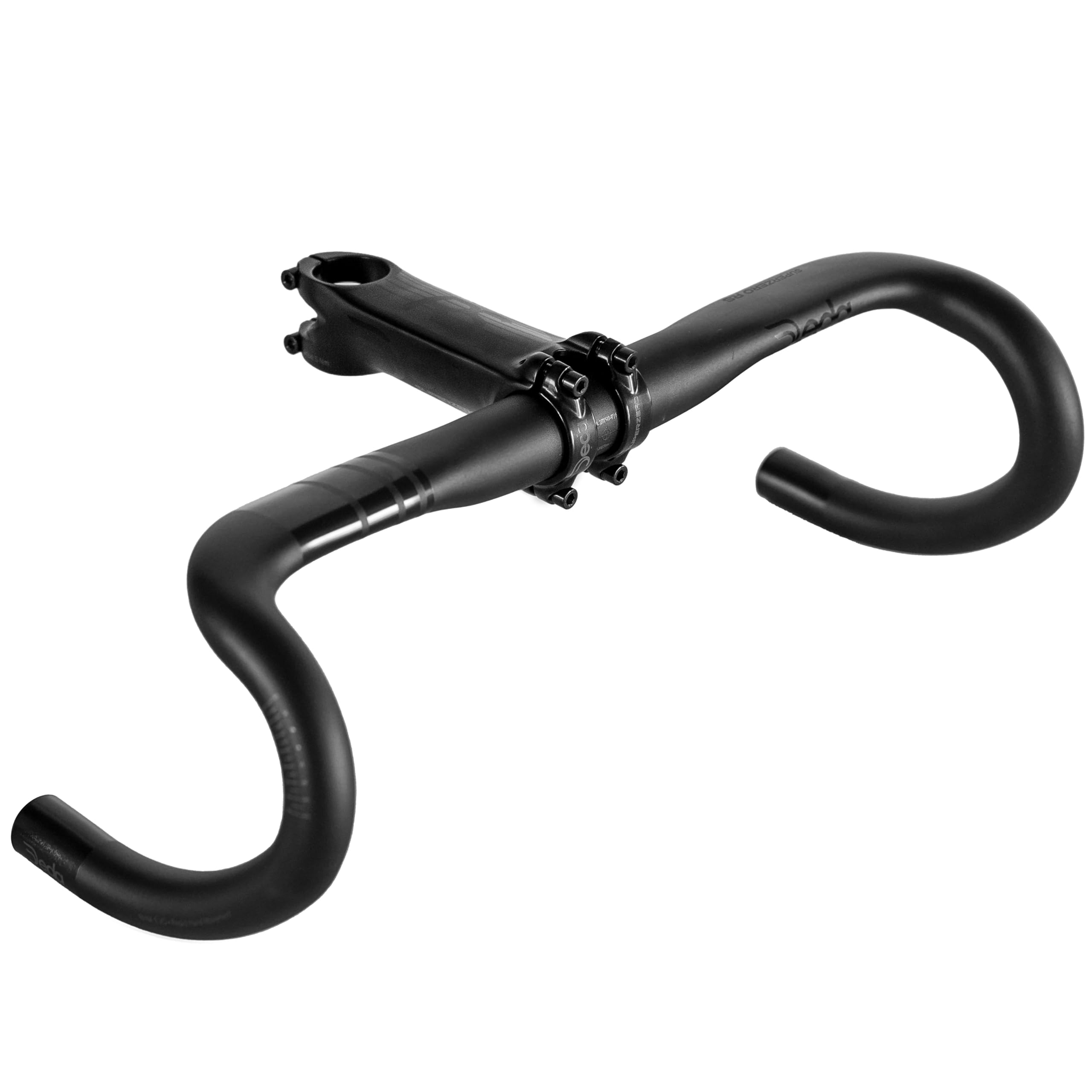 Deda Elementi Superzero RS Alloy RHM-Evo Manubrio, PoB (lucido su nero), 38 cm