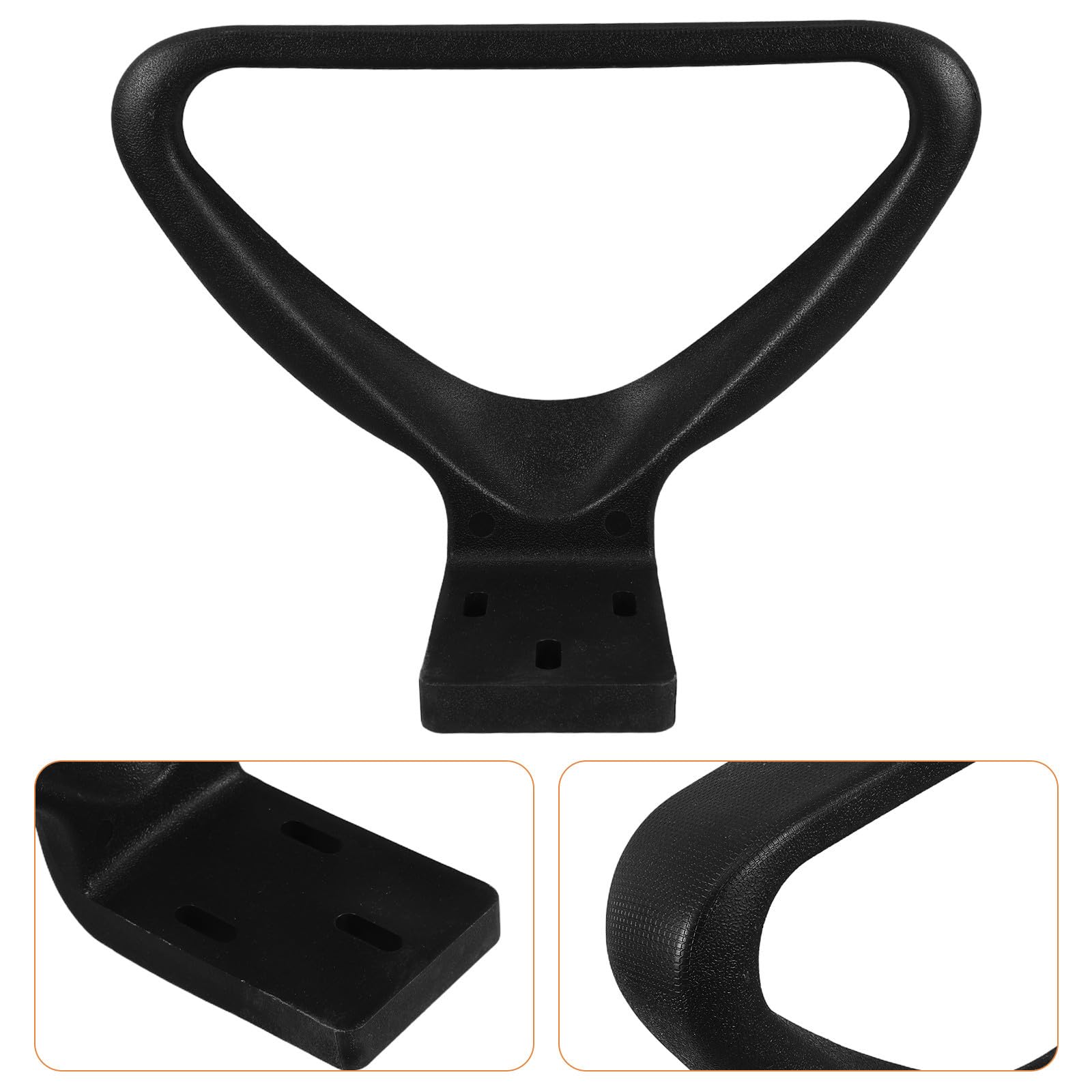 Hemobllo Reposabrazos para Silla de Oficina Negro, 2 Piezas, Diseño Ergonómico y Fácil Instalación, Accesorio Resistente de Plástico para Muebles de Escritorio