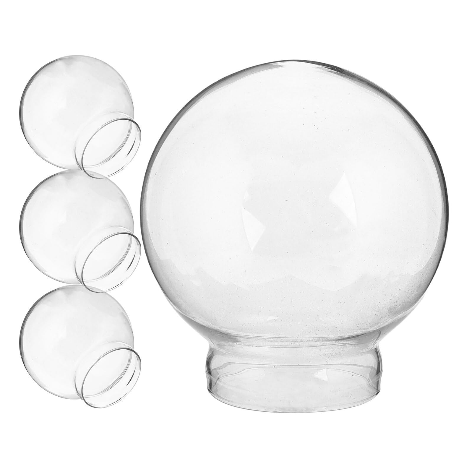 Cúpula de vidrio de pamingono para manualidades con 4 piezas de globos transparentes