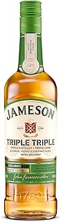 Jameson Triple Triple Blended Irish Whiskey Triple Distilled Triple Cask Matured Unique Blend of Bourbon Sherry and Chestnut Casks 40 ABV 70cl Toffee Cocoa and Toasted Almond Notes
