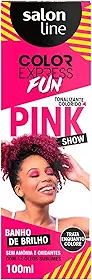 Salon Line, Tonalizante, Color Express Fun, Pink Show, Trata e Colore - Todos os Tipos de Cabelo, 100 ml