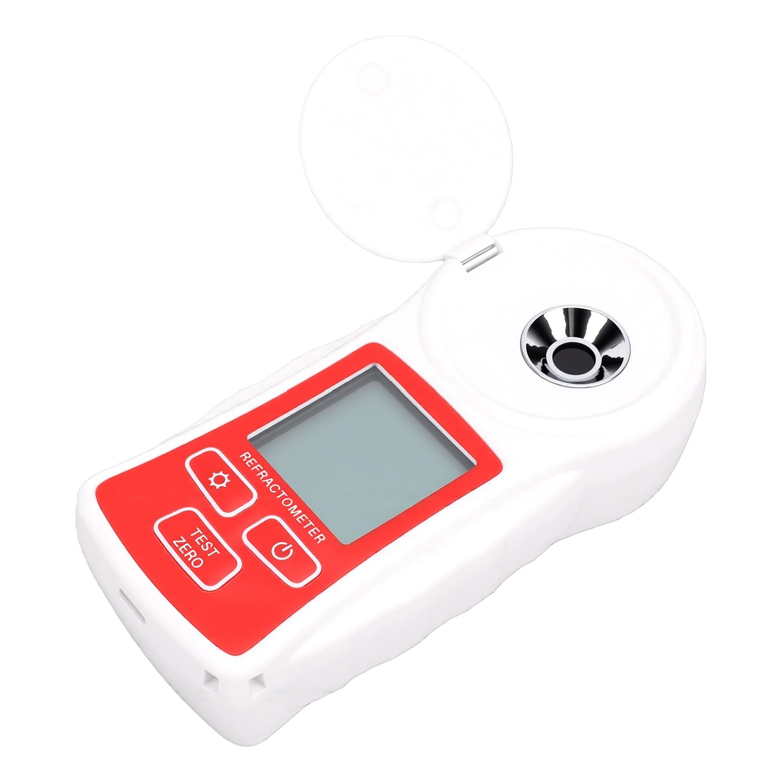 Luocute Refractómetro Digital, Medidor de Brix 0-55% for Medición de Azúcar y Líquidos | Refractómetro inteligente con compensación automática de temperatura y sensor