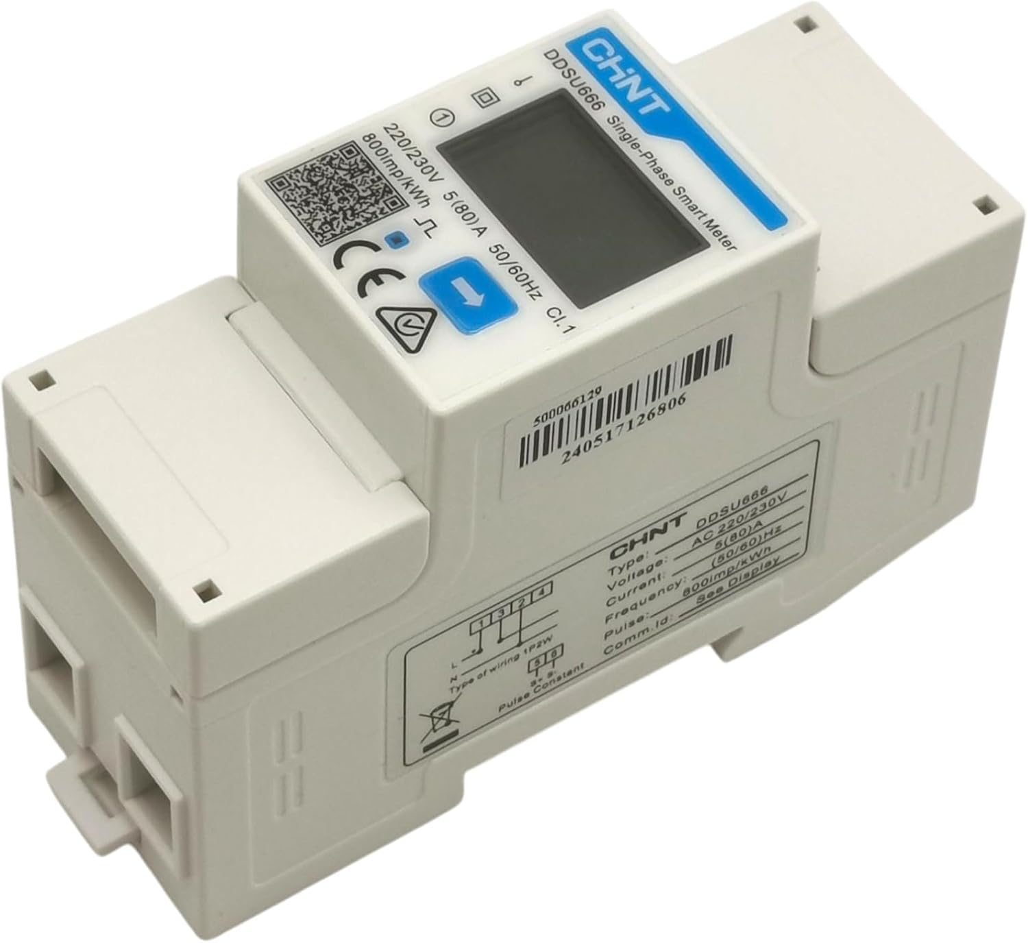 Compteur Intelligent CHINT DDSU666 - Compatible Inverter Deye - Monophasé