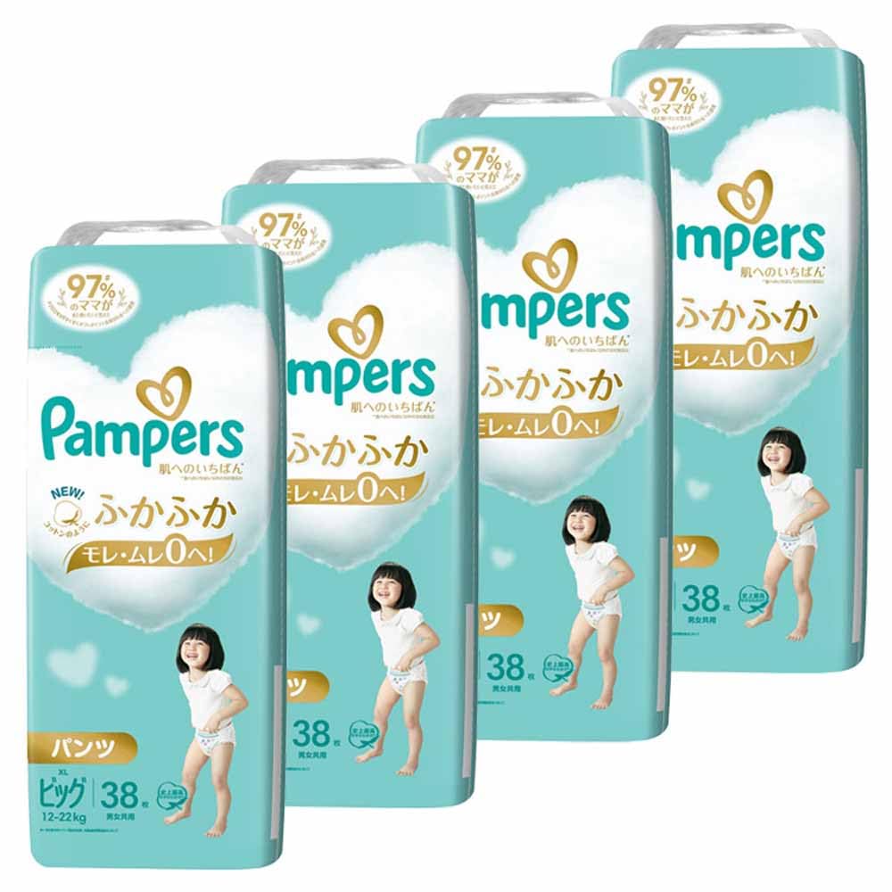パンパース肌へのいちばん　ビックサイズ　38枚入り　４個セット P&G パンパース肌いちパンツ ビッグ4個set 152枚