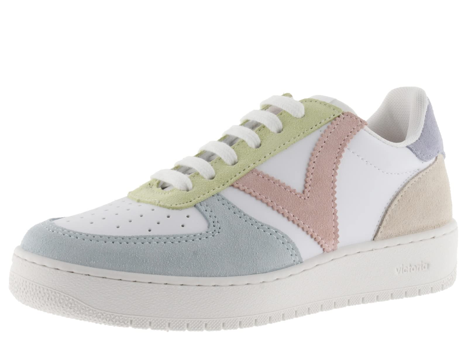 victoria Caña Baja Basket Madrid Efecto Piel & Piezas Serraje Multicolor 1258214-WOMEN para Mujer